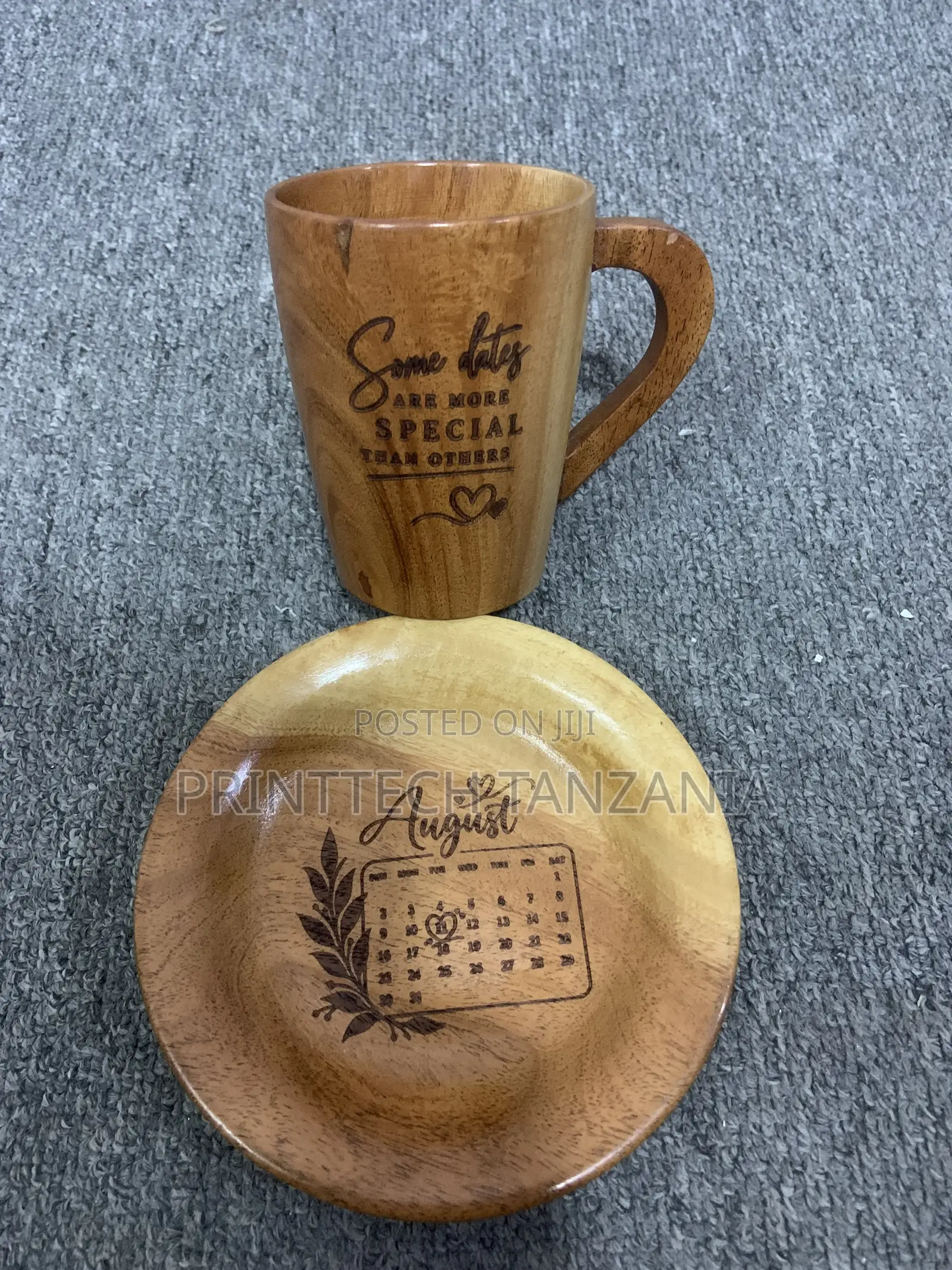 Engraving Wooden Flask