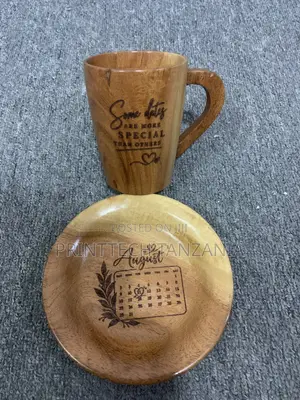 Engraving Wooden Flask