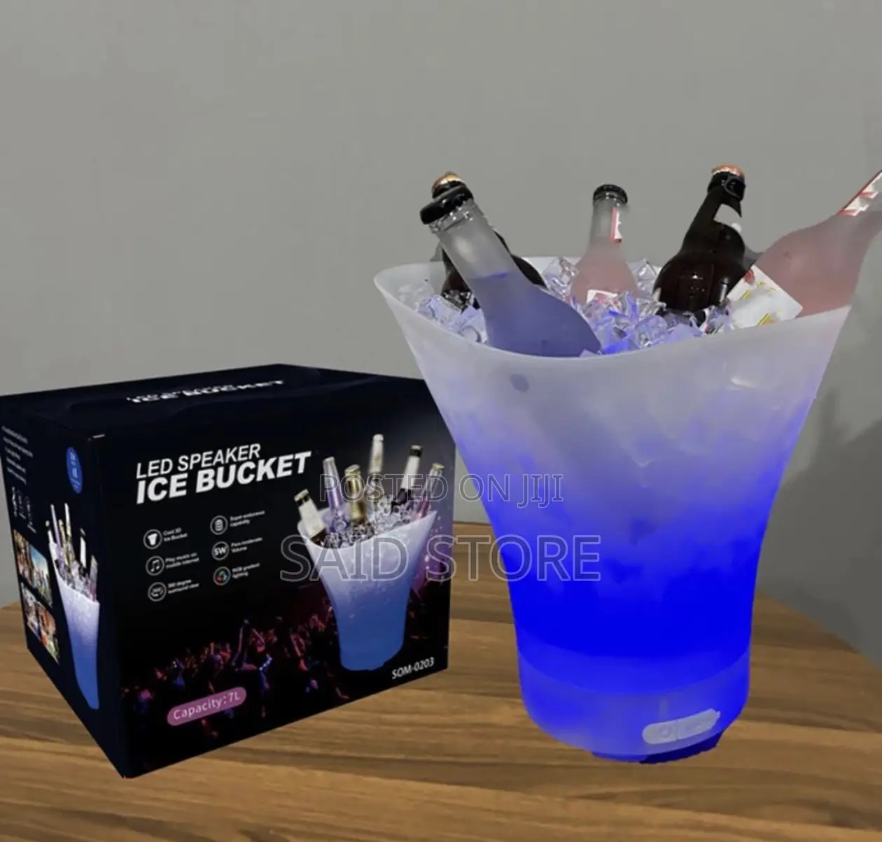 Led Speaker Ice Bucket