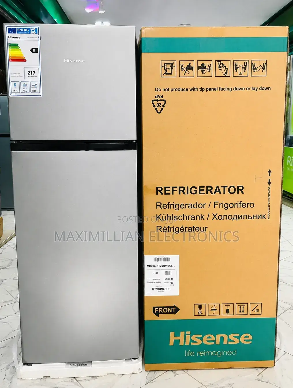 Hisense Top Mount Double-Door Refrigerator