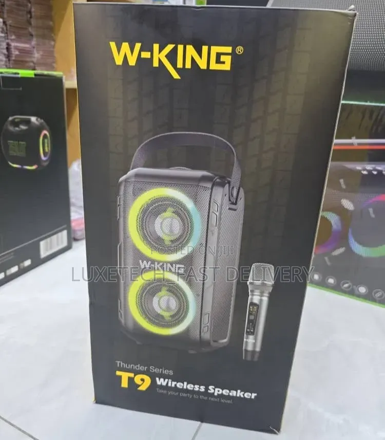 W-King Thunder T9 Wireless Party Speaker With Mic – 80W