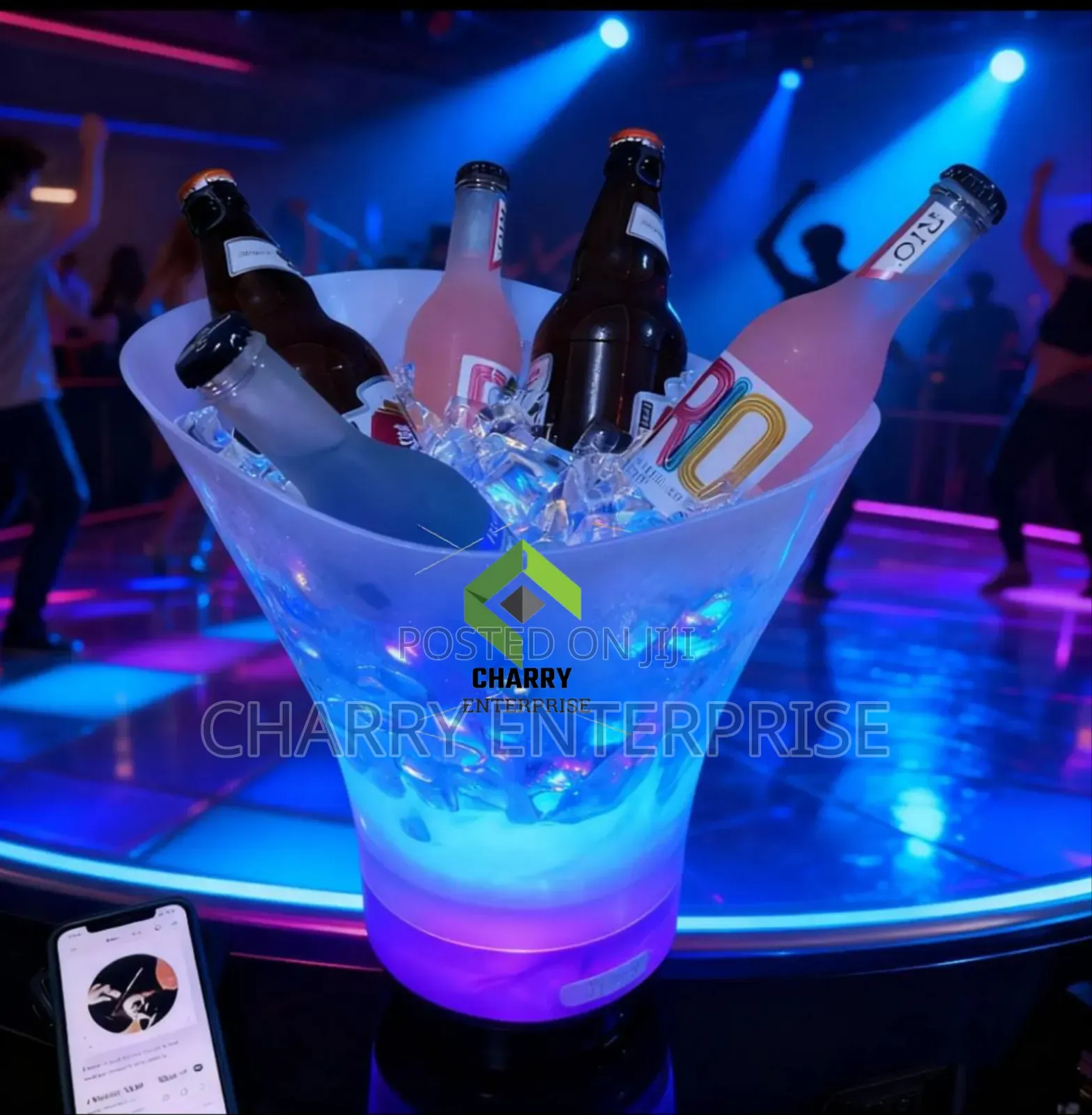 Portable Led Speaker Ice Bucket for Parties, Bar Nightlife Events 7L