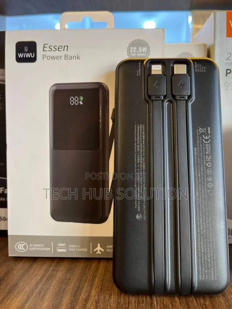 WiWU Essen Power Bank – Portable Fast Charging Power Bank