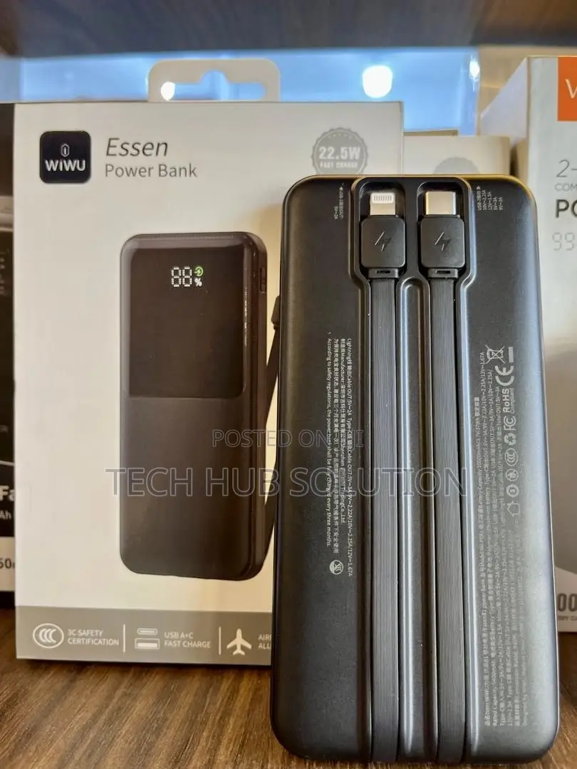 WiWU Essen Power Bank – Portable Fast Charging Power Bank