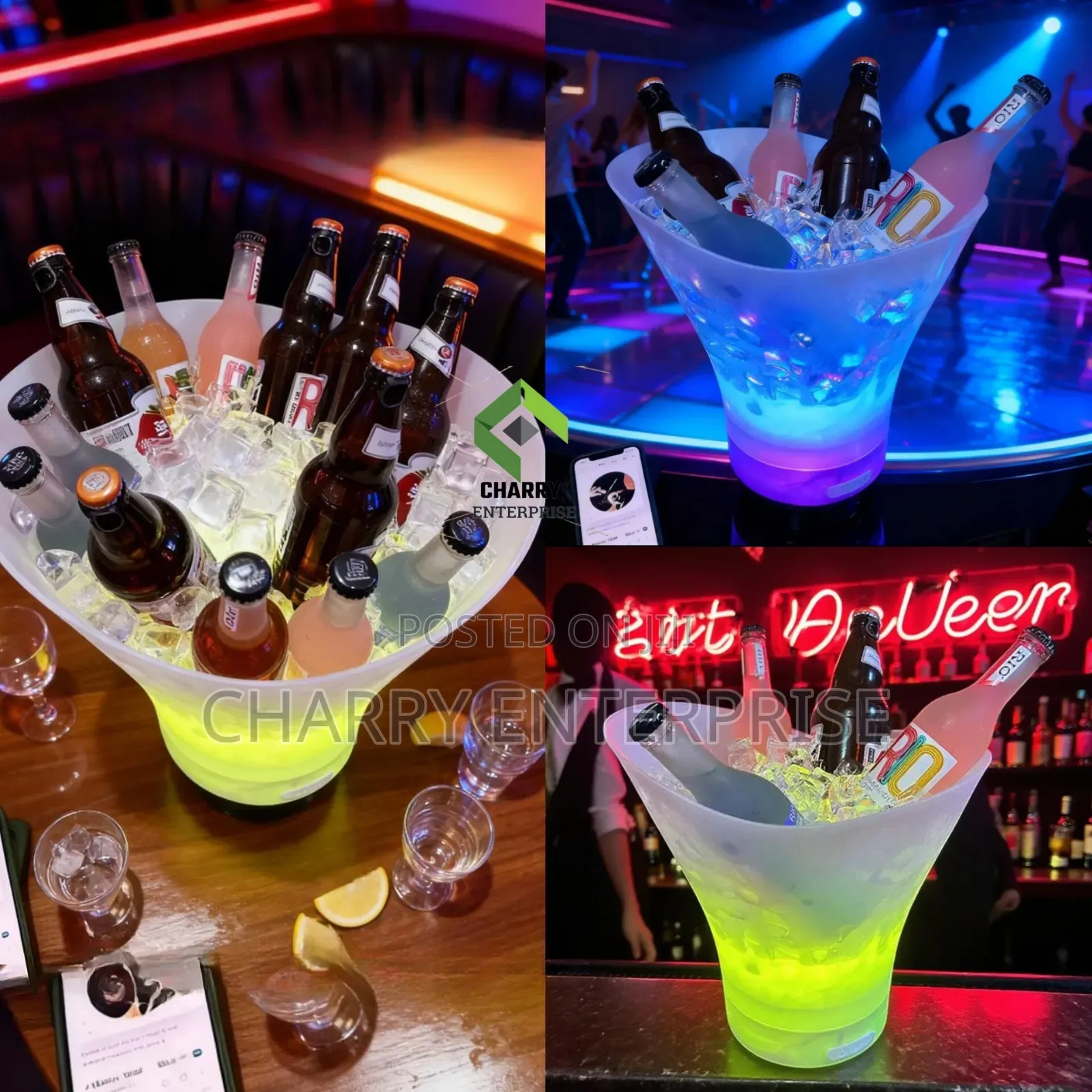 Portable Led Speaker Ice Bucket for Parties, Bar Nightlife Events 7L