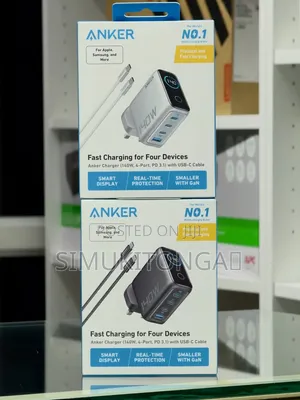 Anker 140W 4-Port Charger + USB-C Cable 