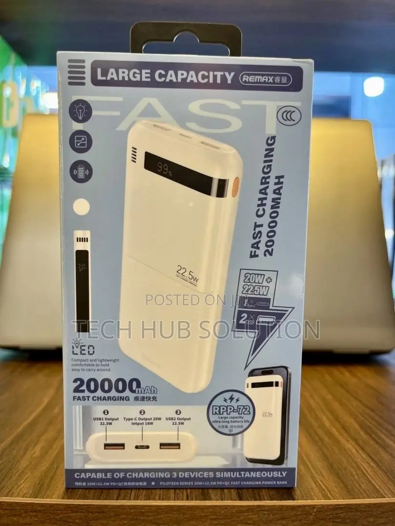 Remax RPP-72 20000mAh Fast Charging Power Bank