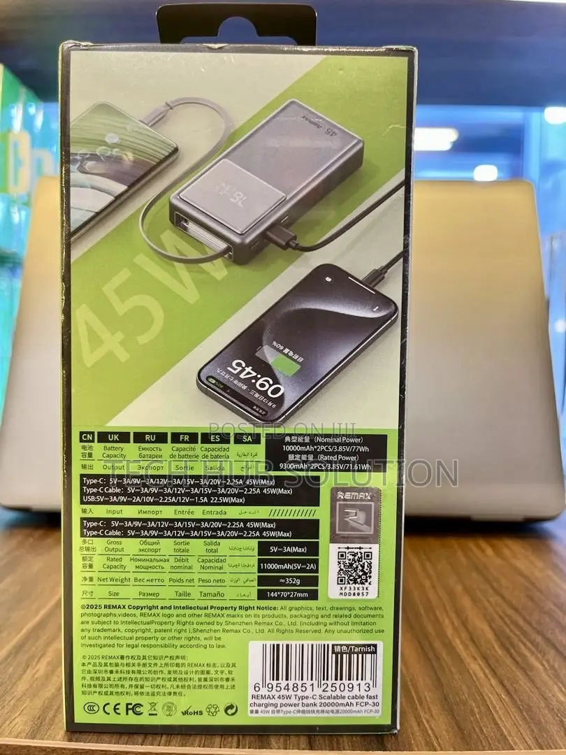 Remax FCP-30 20000mAh Power Bank