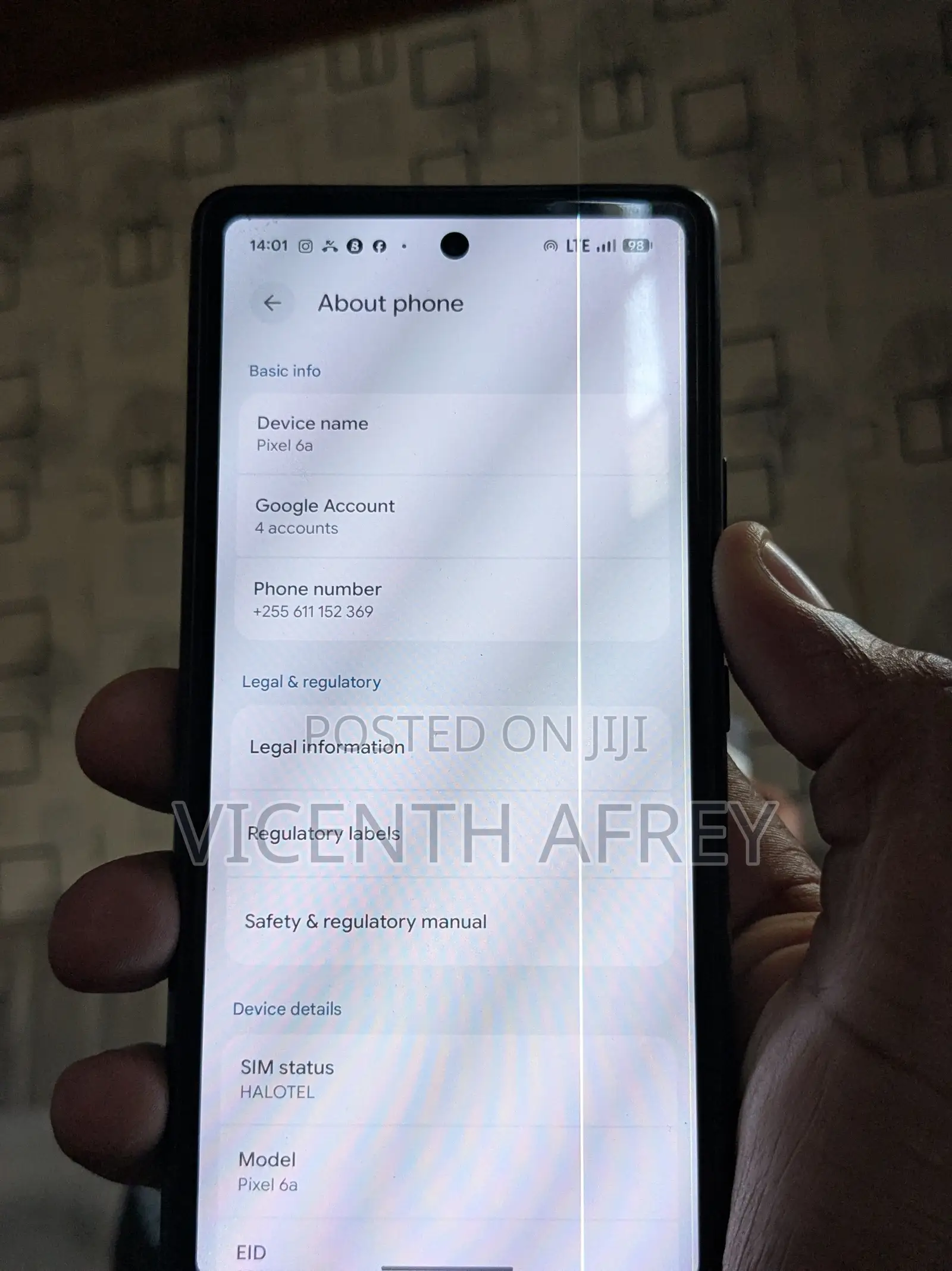 Google Pixel 6a 128 GB Black