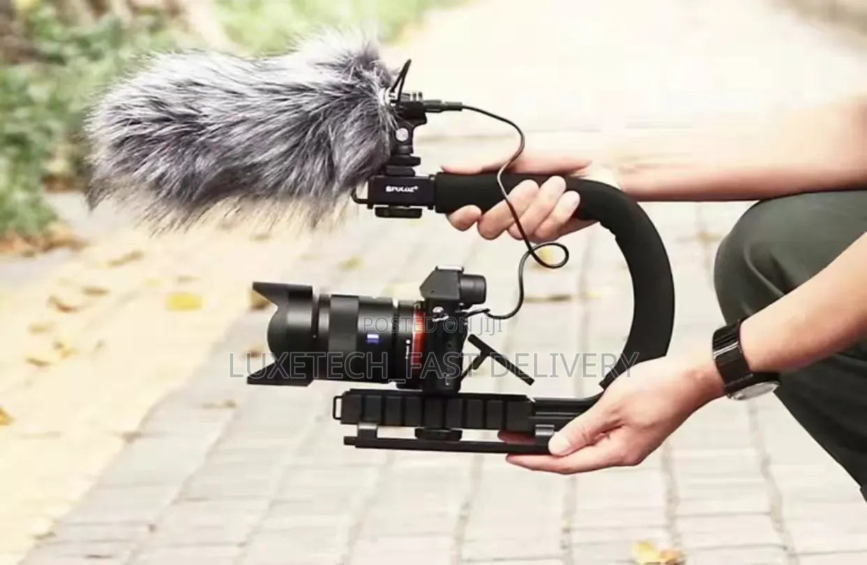 Video Making Kit With Portable Handheld Stabilizer for Phones/Cameras