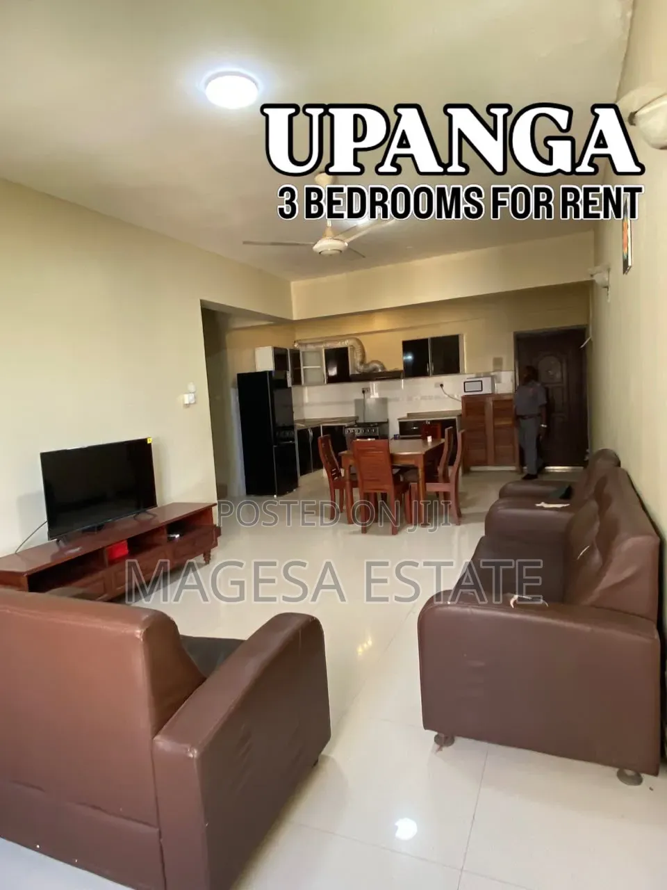 Furnished 3bdrm Apartment in Upanga for rent