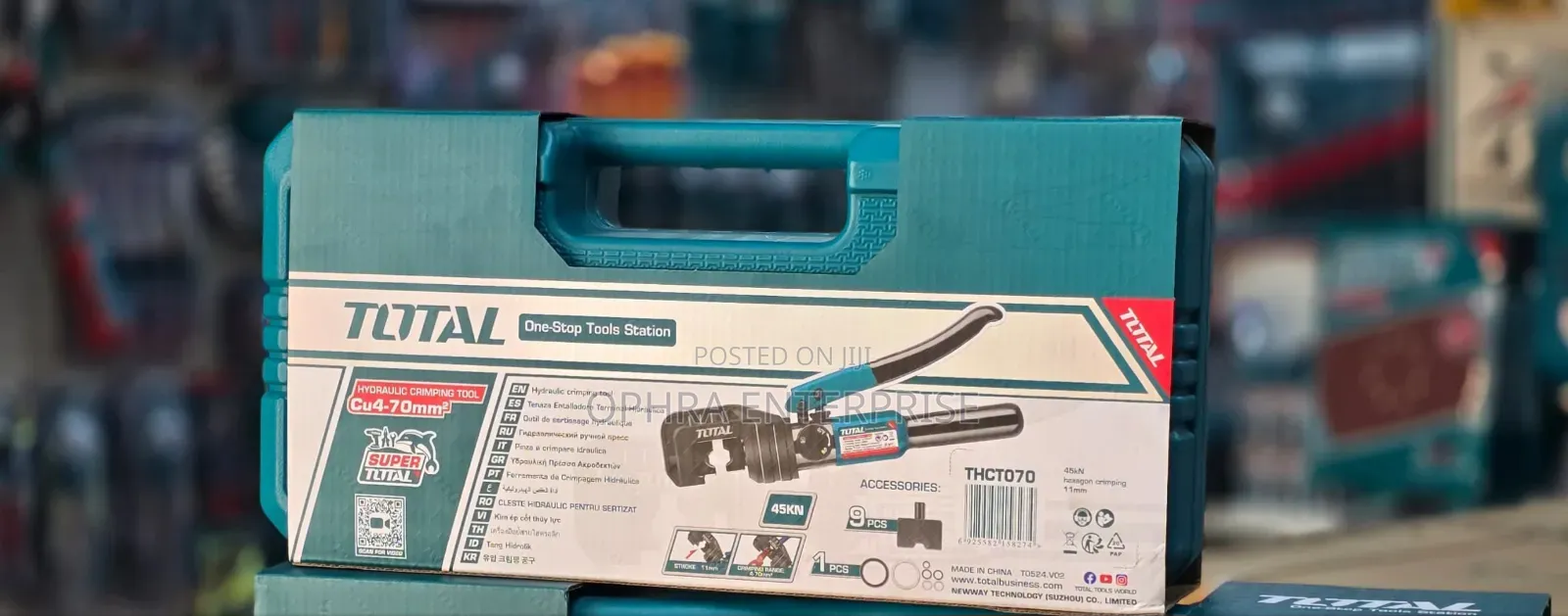 TOTAL Hydraulic Crimping Tool Range: 4–70mm2