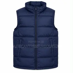 Nike Men Puffer Vest Featuring Contrasting White Logo |Nike