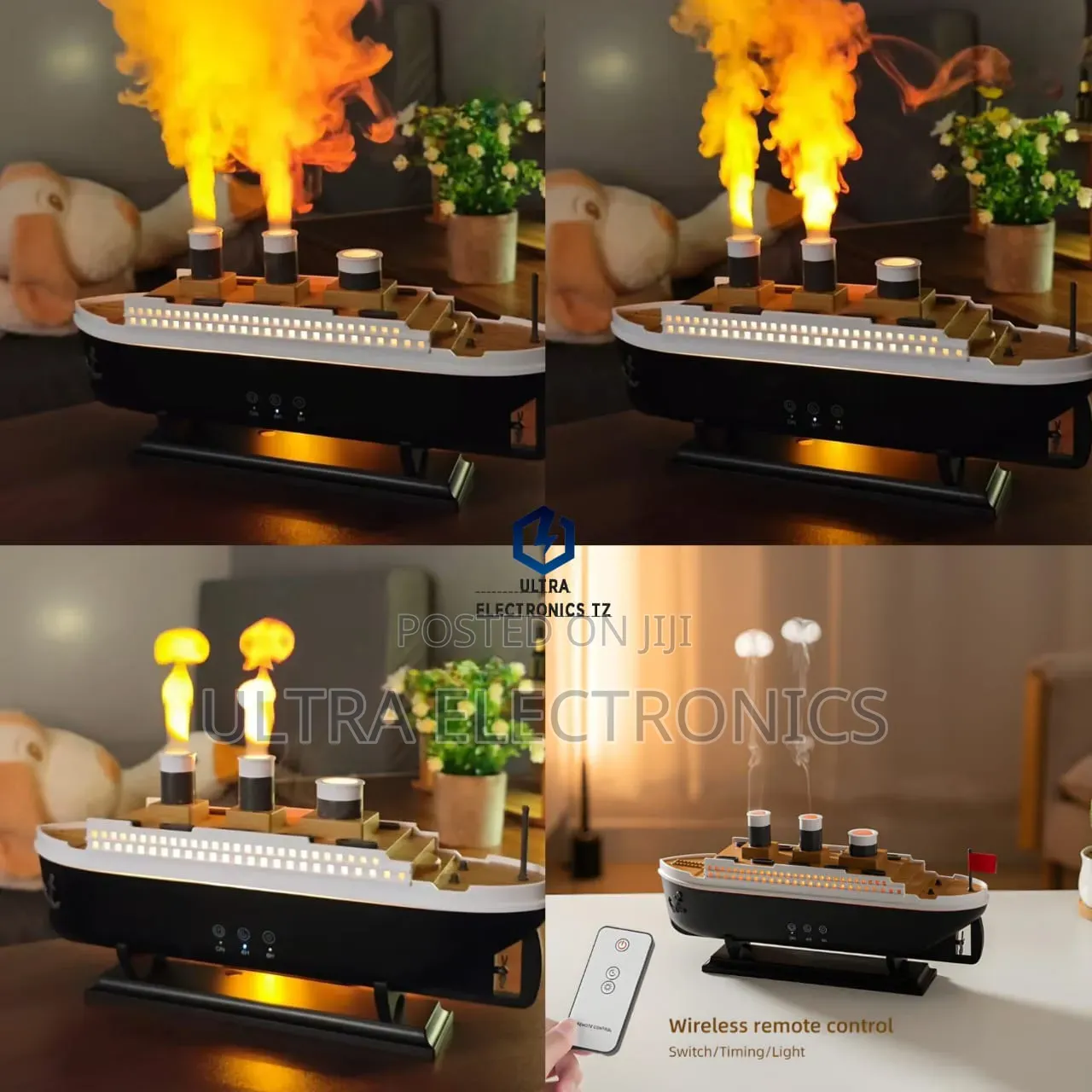 LED Vintage Train Shaped Aroma Diffuser and Humidifier.