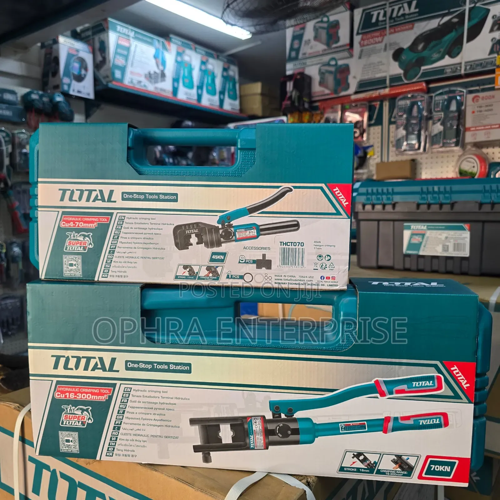 TOTAL Hydraulic Crimping Tool Cu16–300mm2