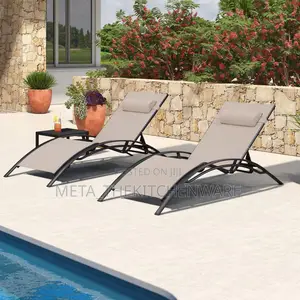 S-Shape Sun Lounge With Headrest