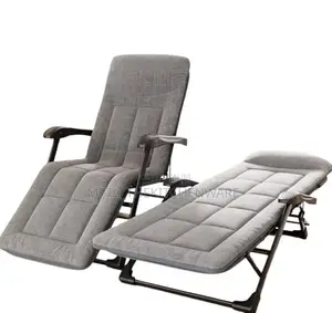 Folding Chair, Garden Chaise Lounge With Cushion WCG FCB-S08