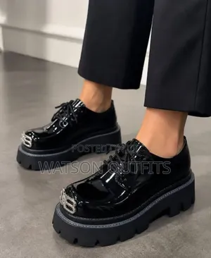 Men's Leather Shoes Soli Kubwa or Large Sole Footwears