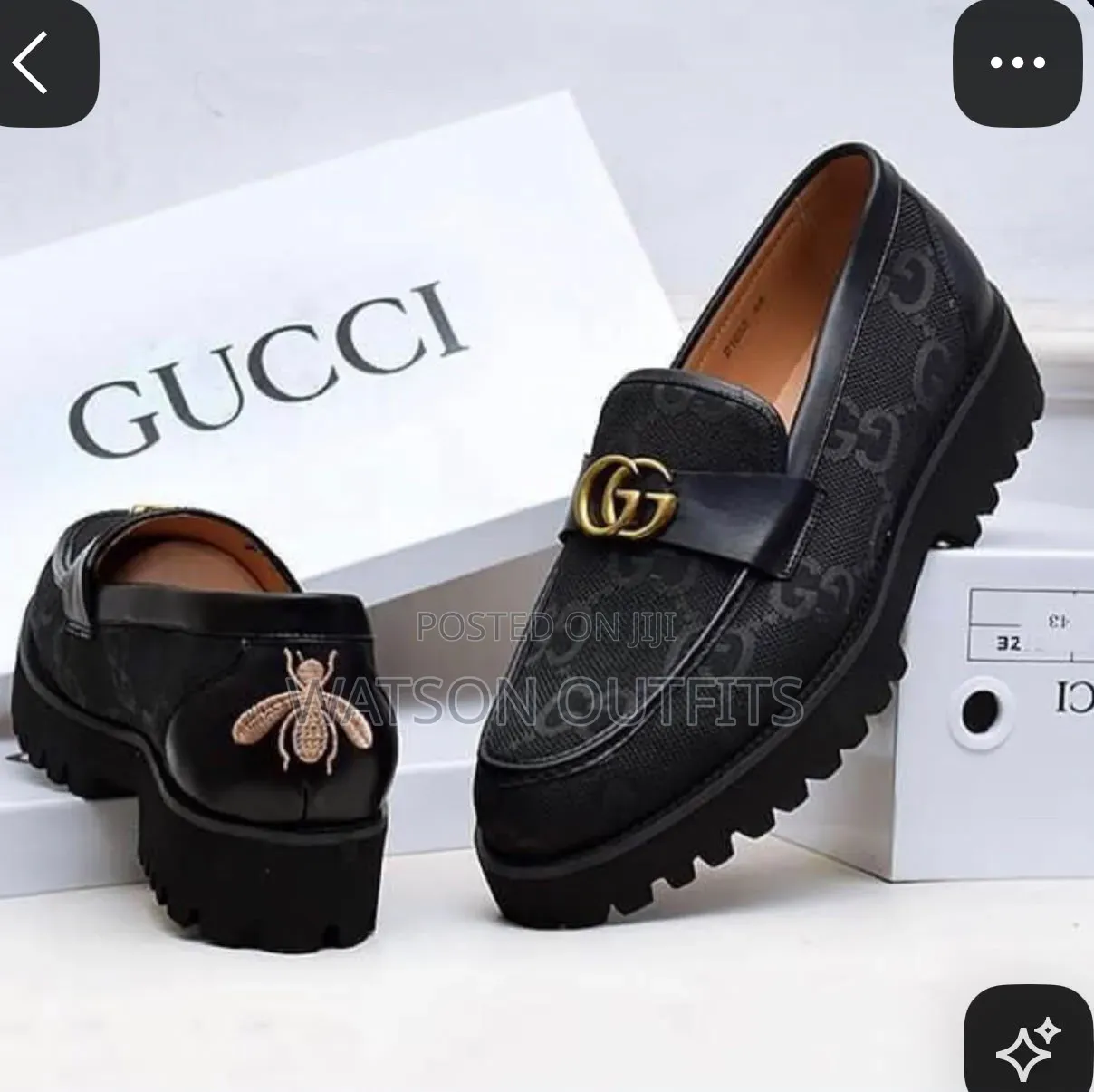 Men's Leather Shoes Soli Kubwa or Large Sole Footwears