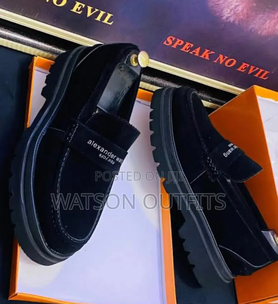 Men's Leather Shoes Soli Kubwa or Large Sole Footwears