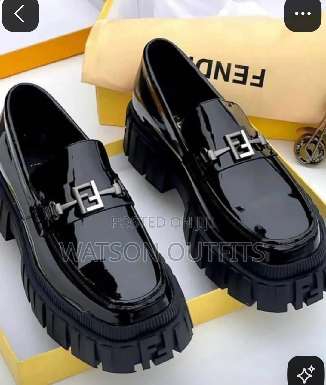 Men's Leather Shoes Soli Kubwa or Large Sole Footwears