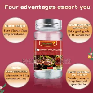Ganoderma Lucidum Spores Capsules Premium Immune Vitality Support