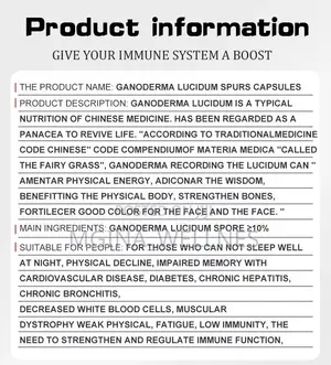 Ganoderma Lucidum Spores Capsules Premium Immune Vitality Support