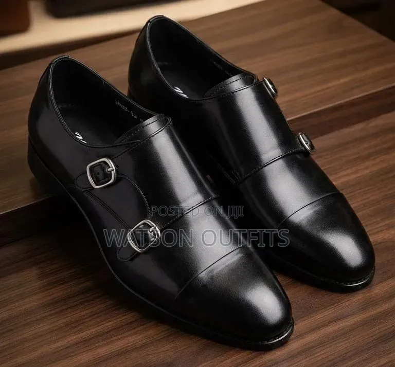 Men's Leather Shoes Single Black Colour Mocca Footwears