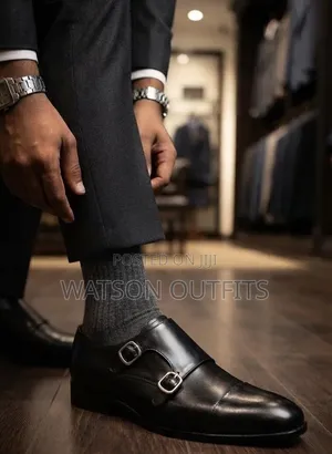 Men's Leather Shoes Single Black Colour Mocca Footwears