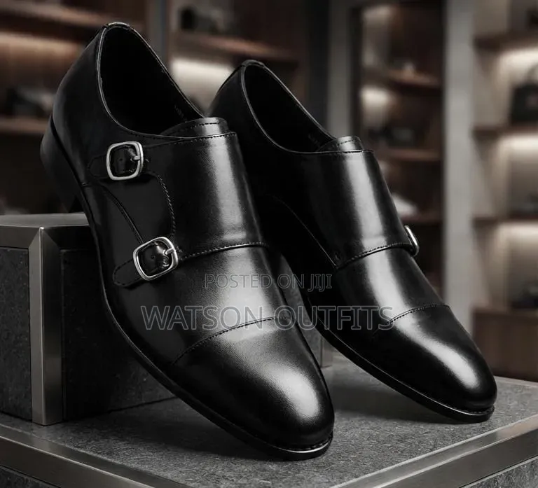 Men's Leather Shoes Single Black Colour Mocca Footwears