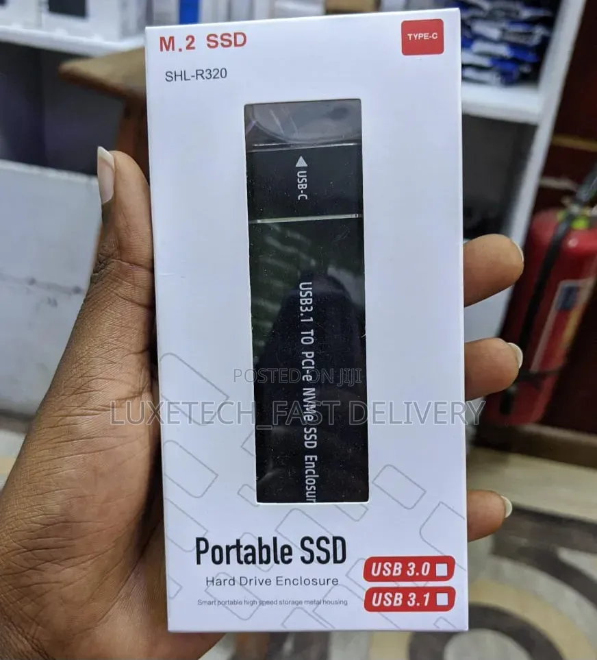 M.2 NVMe SSD Enclosure – USB 3.1 Type-C Slim External Metal Case