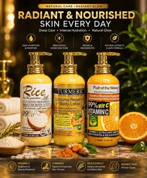  “Glow Ya Kiasili Kila Siku — Rice, Turmeric Vitamin C Body Lotion!