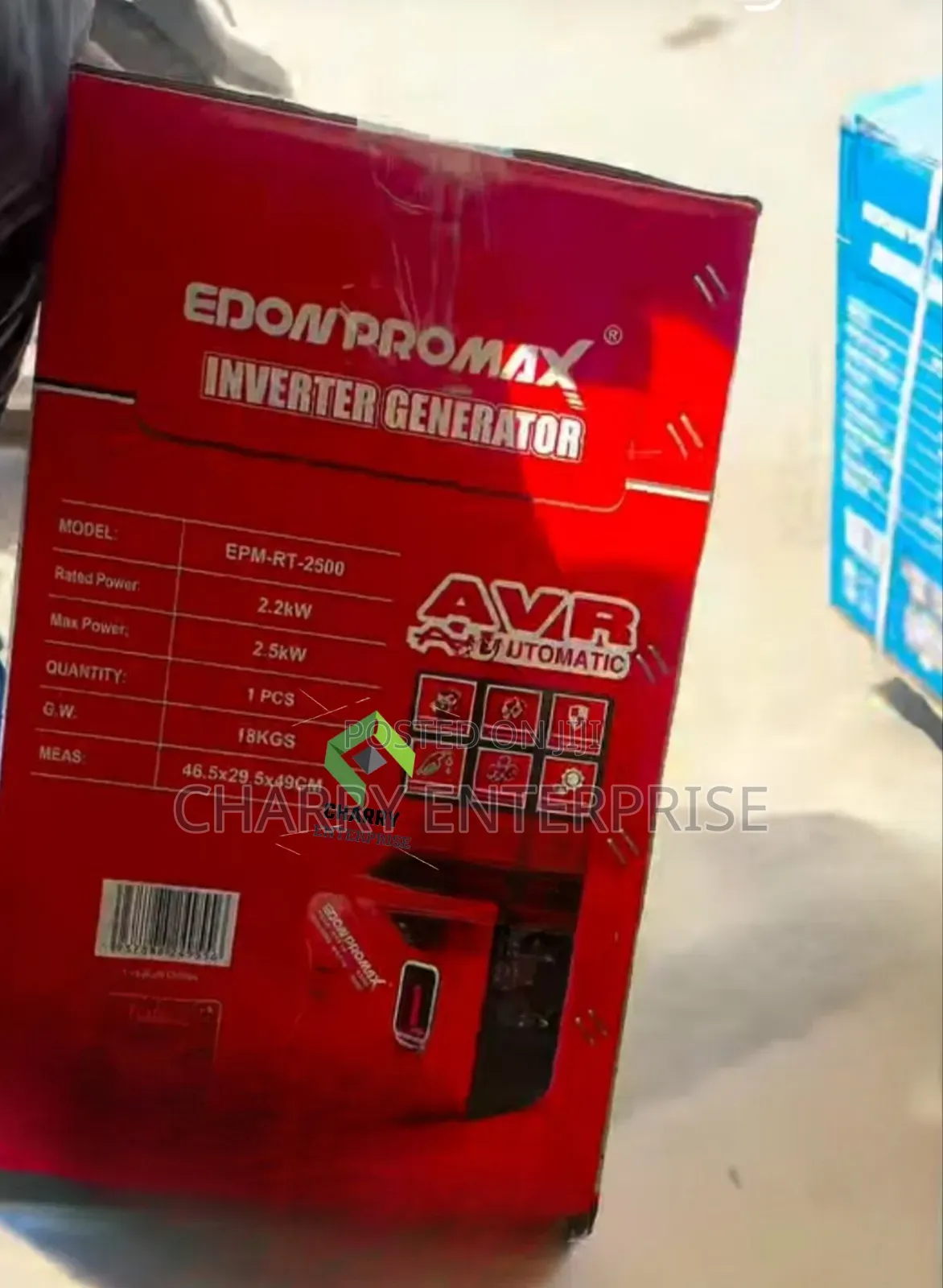 Portable Edon Silent Inverter Generator 2.5kVA (2500W) EPM RT 2500