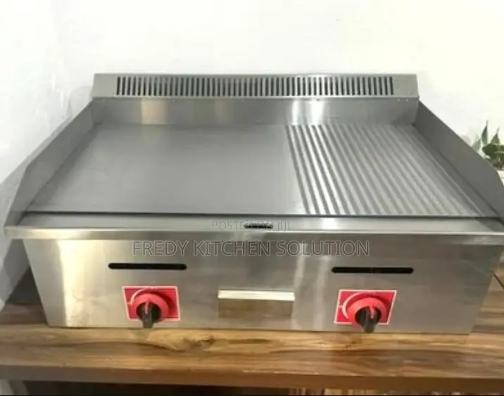 Commercial Gas Griddle With Grill