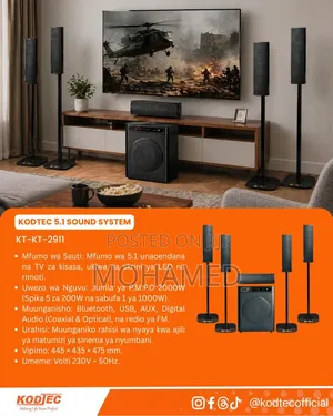  Kodtec Home Theater 5.1 – Kt-2911 