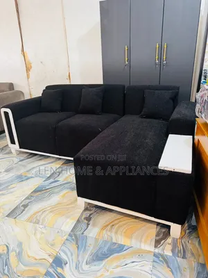 Sofa L Shape Color Black Very Luxury
