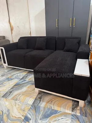 Sofa L Shape Color Black Very Luxury