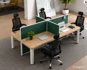 Work Station 4 People Nzuri Quality Meza Ya Watu Wa Nne