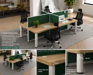 Work Station 4 People Nzuri Quality Meza Ya Watu Wa Nne