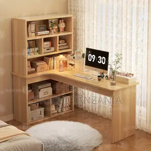 Corner Desk With Bookshelf
