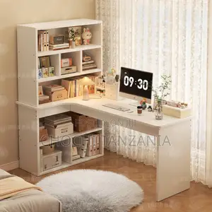 Corner Desk With Bookshelf