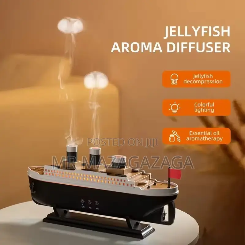 Retro Train Air Humidifier Ultrasonic Essential Oil