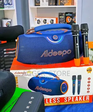 Aldeepo Pro Series Wireless Bluetooth Speaker With Two Microphones