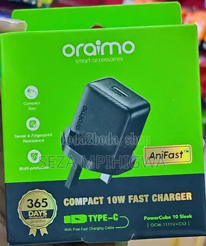 Oraimo Type - C Charger
*Compact 10w Fast Charger