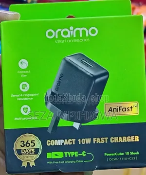 Oraimo Type - C Charger
*Compact 10w Fast Charger