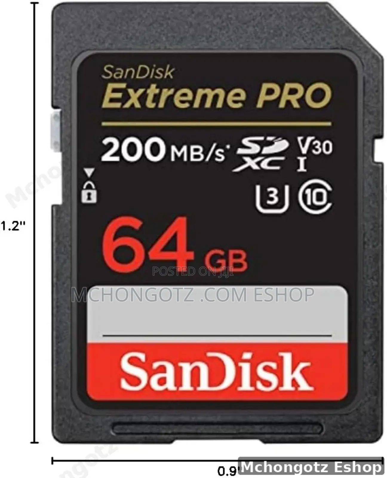 Sandisk 64gb Extreme Pro SDXC Uhs-I Memory Card C10 U3 V30 Uhd
