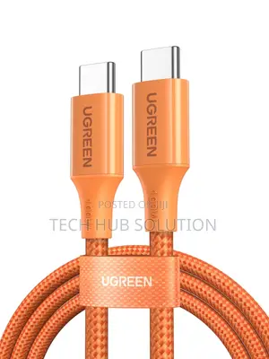 UGREEN L501 Orange USB-C to USB-C 60W Fast Charging Cable