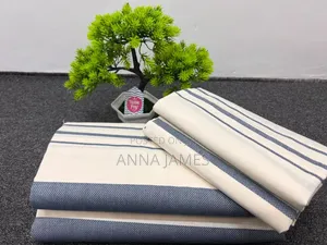 2 Bedsheets 4 Pillowcases Cream Grey