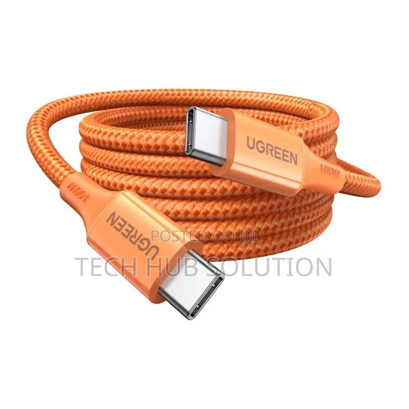 UGREEN L501 Orange USB-C to USB-C 60W Fast Charging Cable