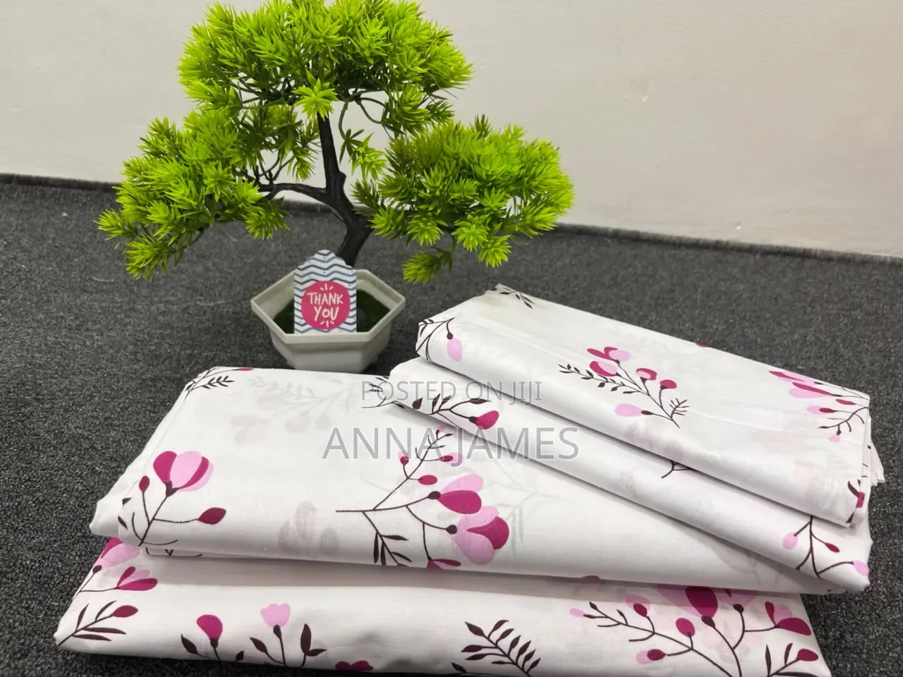 2 Bedsheets 4 Pillowcases Floral Pink